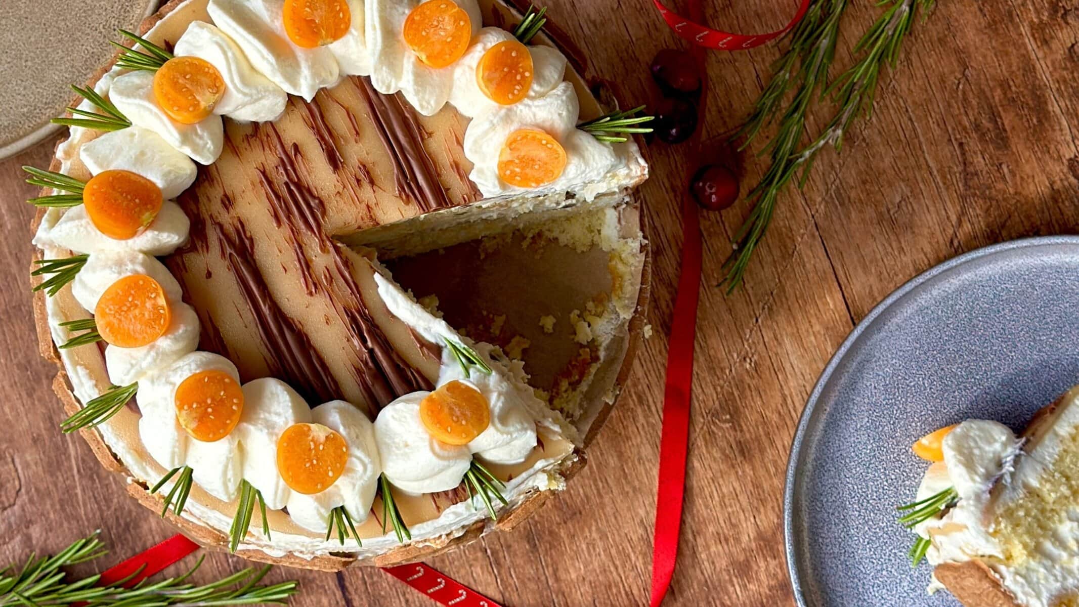 Glutenfreie Marzipan-Adventstorte mit Spekulatius