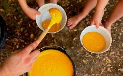 Karotten-Kartoffel-Cremesuppe mit Apfel